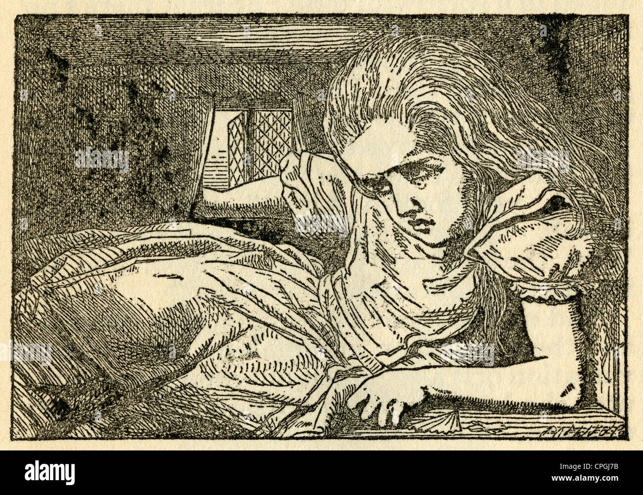 Ca. 1910er Jahre Edition von Alice in Wonderland von John Tenniel. Stockfoto
