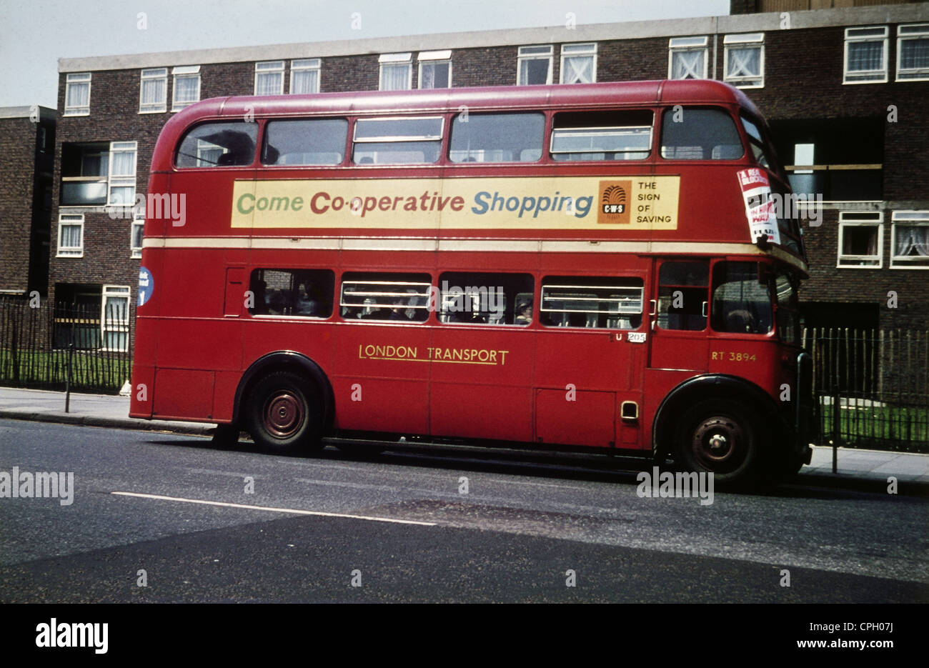 Transport / Transport, öffentliche Verkehrsmittel, Doppeldecker, London, England, Großbritannien, 60er Jahre, , zusätzliche-Rechte-Clearences-nicht verfügbar Stockfoto