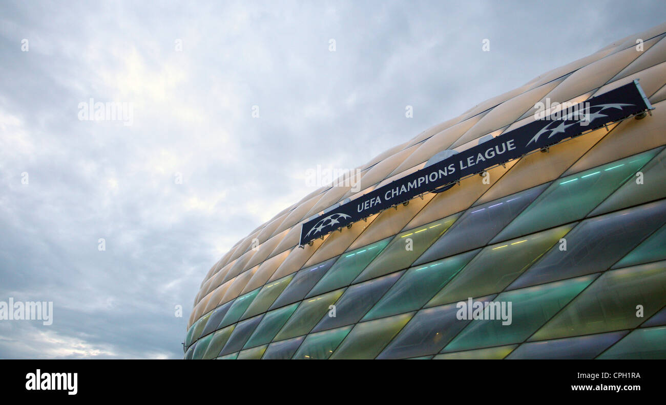 Die Allianzarena im Bild während der UEFA Champions League Finale 2012 FC Bayern München V Chelsea Stockfoto