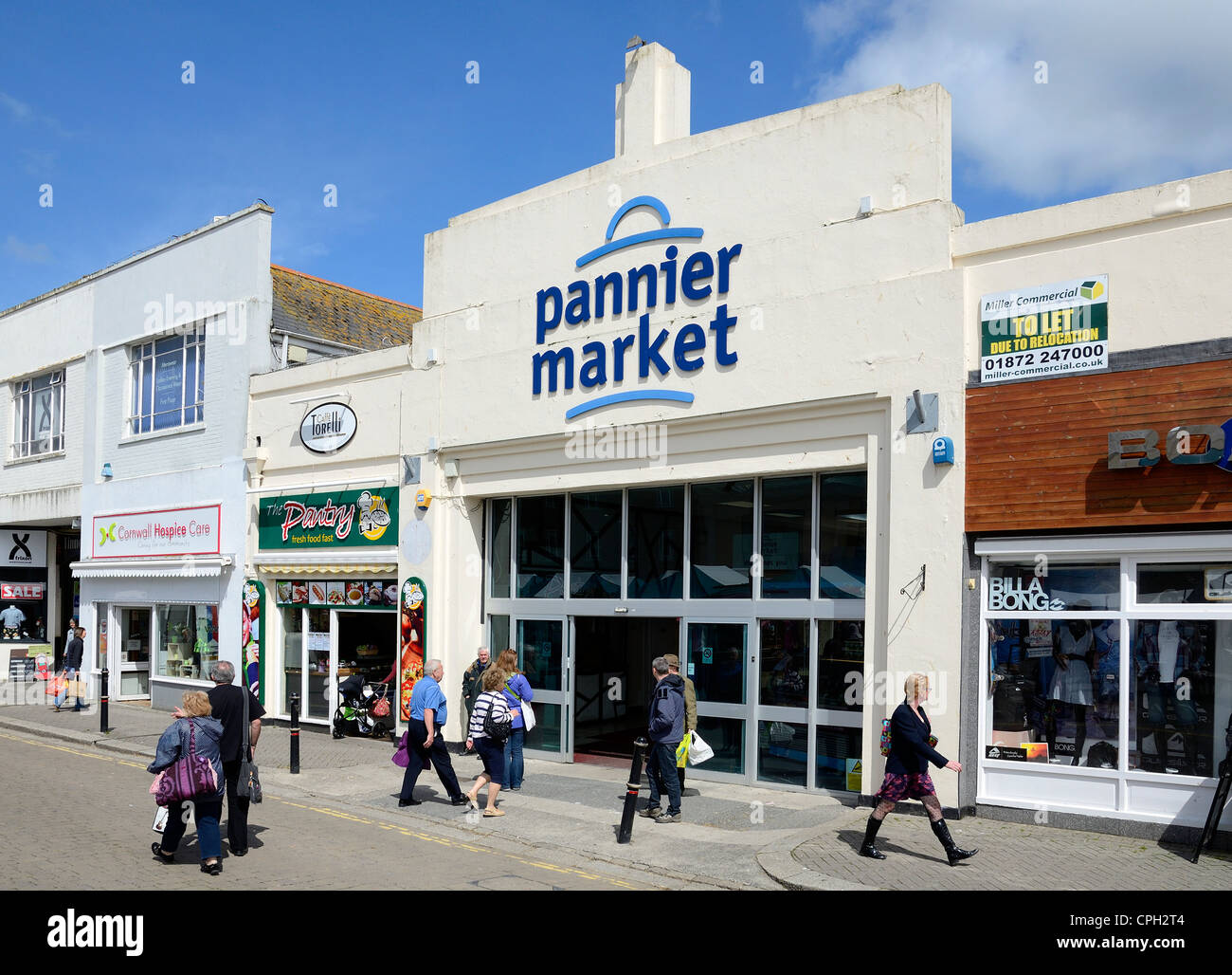 Der "Pannier Markt" in Truro, Cornwall, UK Stockfoto