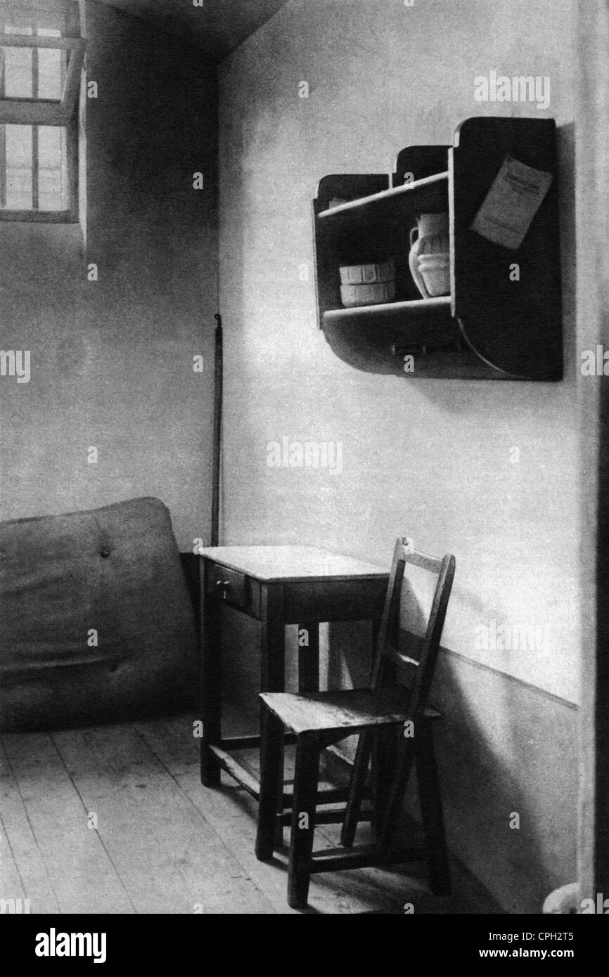 Justiz, Strafvollzugsanstalt, Gefängnis, Zellennummer 267 des Pankrac-Gefängnisses, Prag, Tschechien, um 1950, Zusatzrechte-Clearences-nicht verfügbar Stockfoto