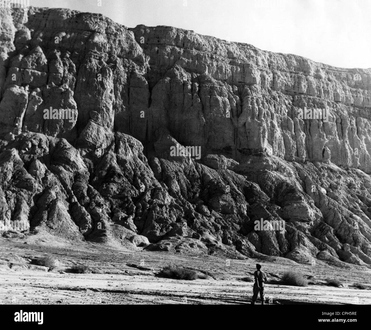 Archäologie, Israel, Timna, Wadi Arabah, angebliche Kupferminen von König Salomo, Landschaft, 1955, Zusatzrechte-Clearences-nicht vorhanden Stockfoto