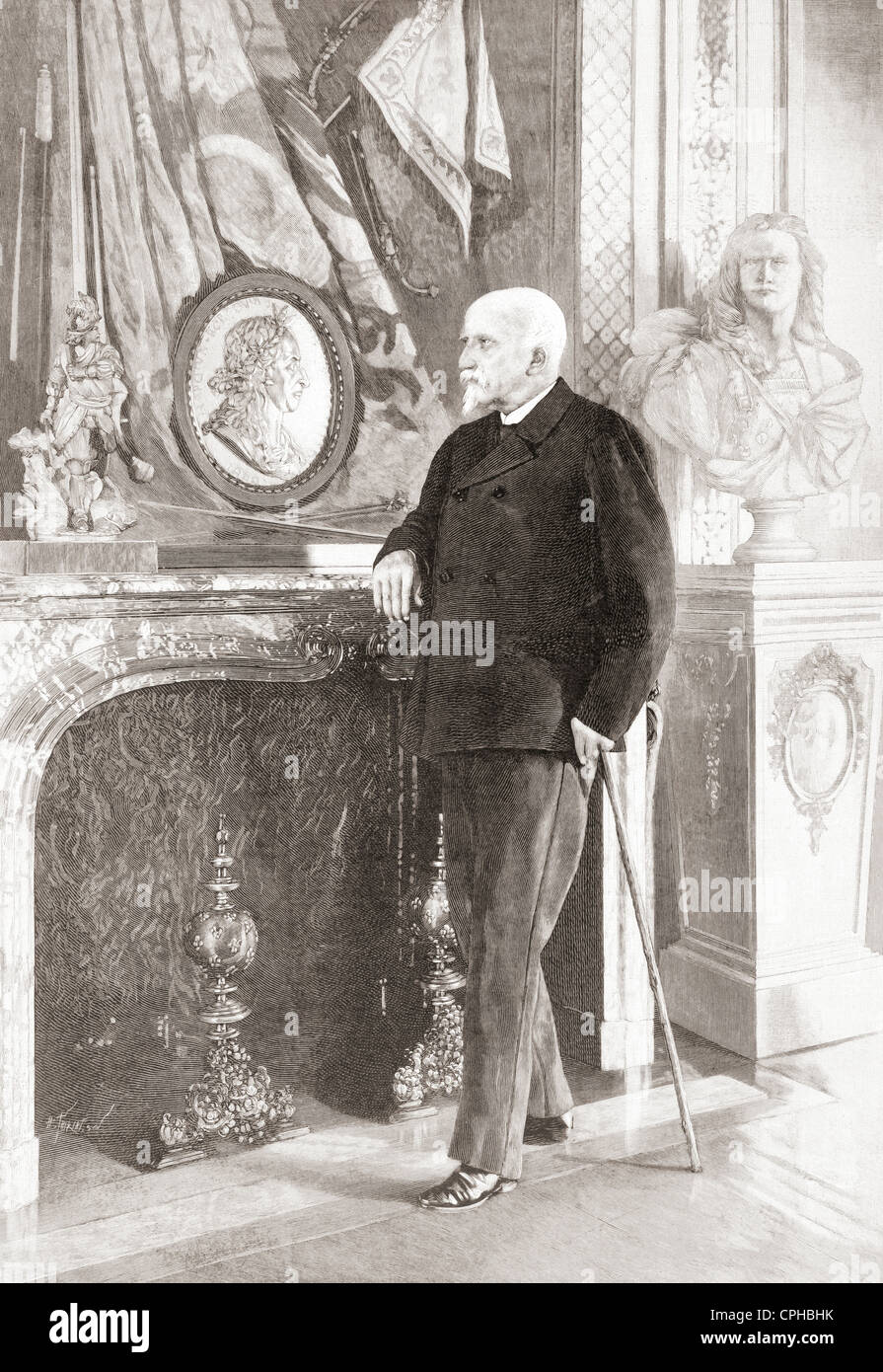 Henri Eugène Philippe Louis d'Orléans, Duc d'Aumale 1822 –1897. Führer der Orleanists politischen Fraktion. Stockfoto