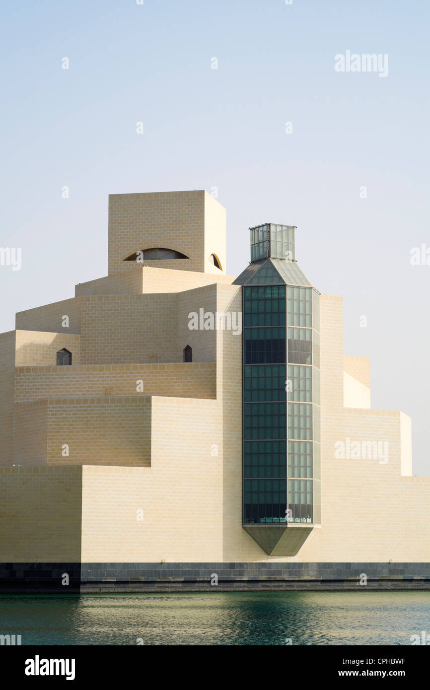 Museum für islamische Kunst auf der Corniche in Doha Katar, Architekt IM Pei Stockfoto