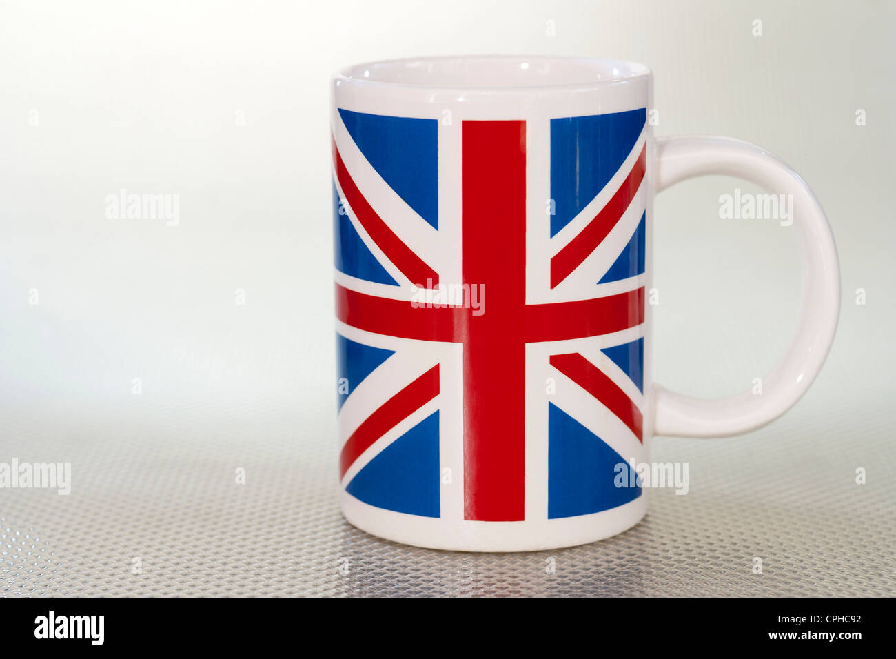 Union Jack-Design-Becher. Stockfoto