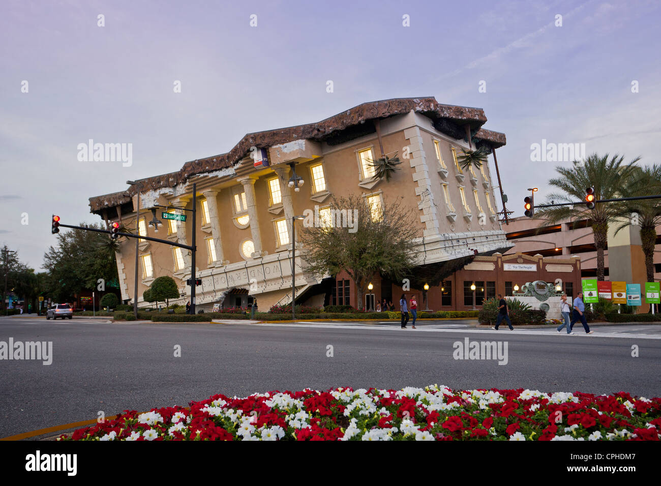 USA, USA, Amerika, Florida, Orlando, Architektur, Attraktion, Kultur, Unterhaltung, Spaß, Urlaub, Straße, Studios, Stockfoto