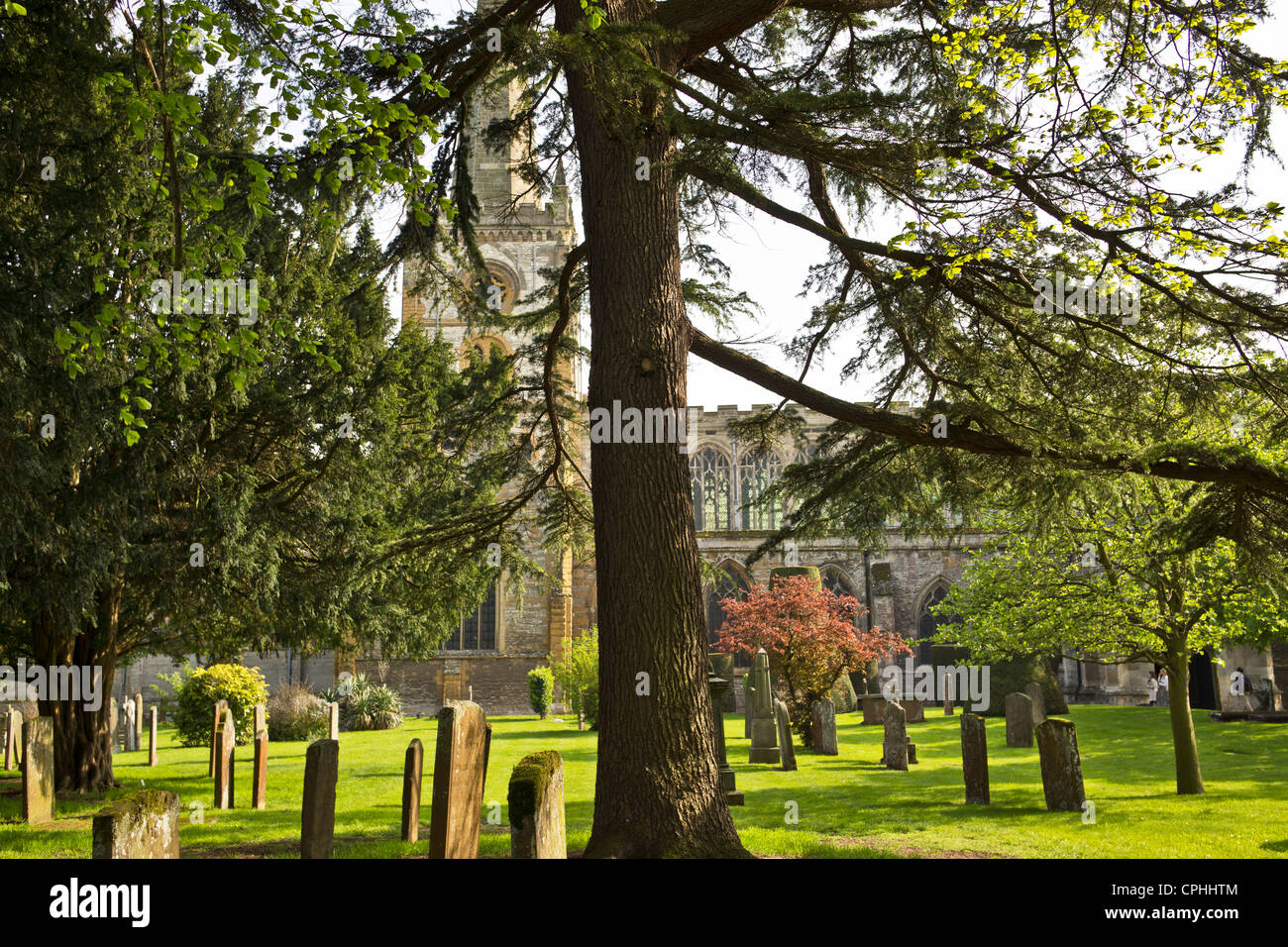 FRIEDHOF HOLY TRINITY CHURCH STRATFORD-UPON-AVON WARWICKSHIRE SHAKESPEARES Stockfoto