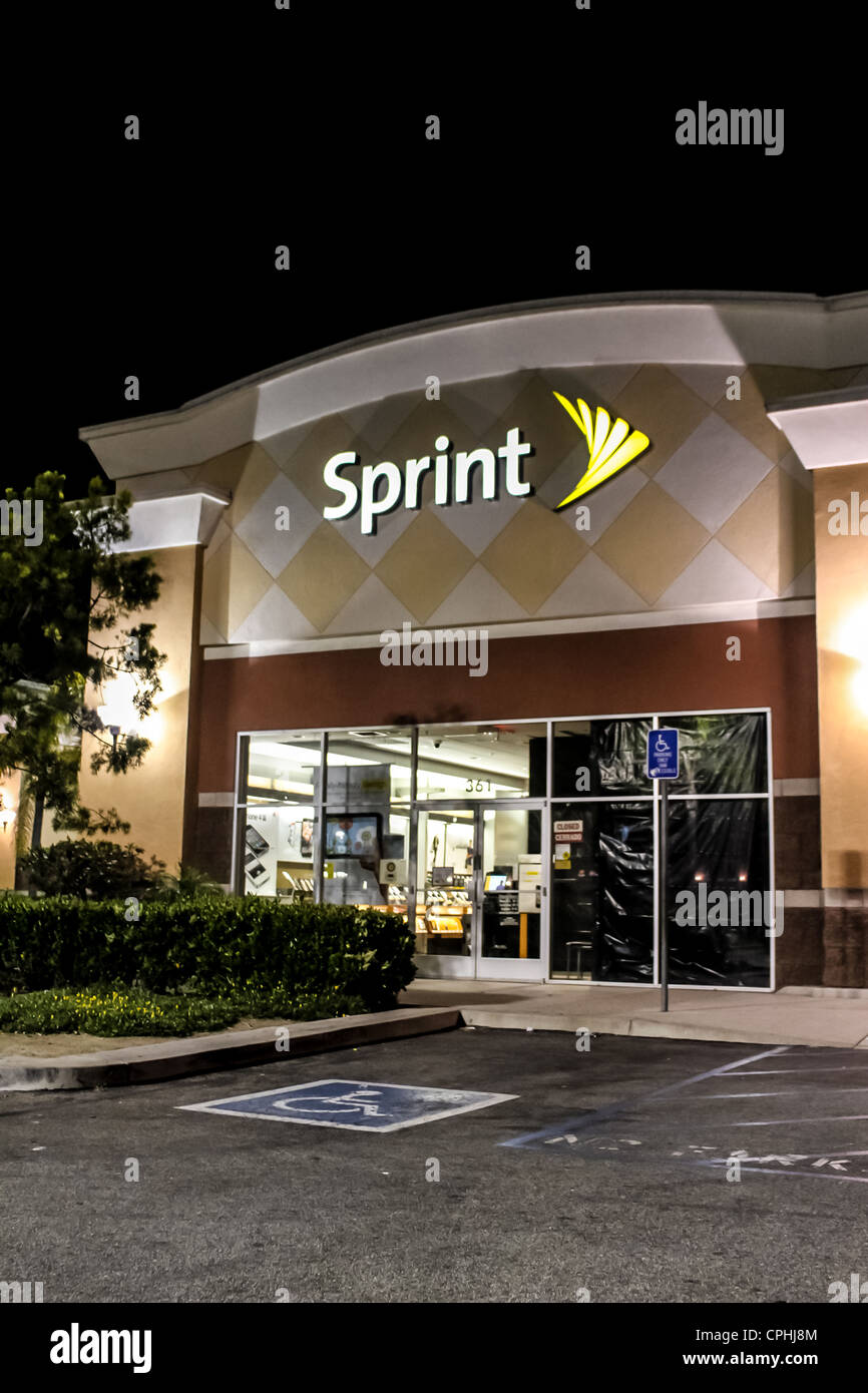 Sprint Store in Oxnard, Kalifornien Stockfoto