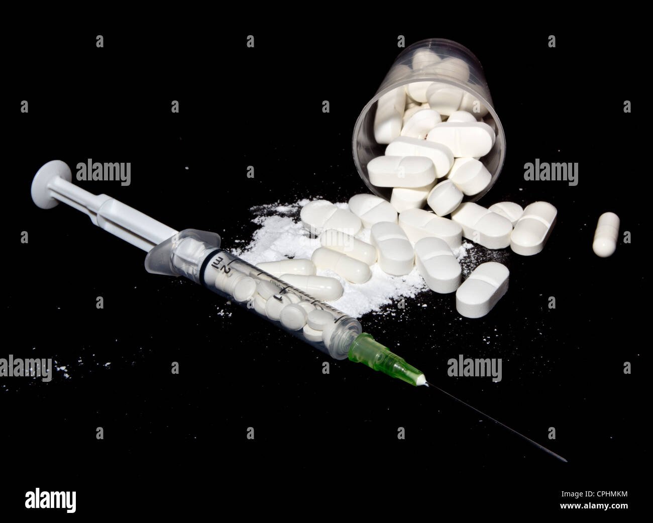 Drogenmissbrauch Stockfoto