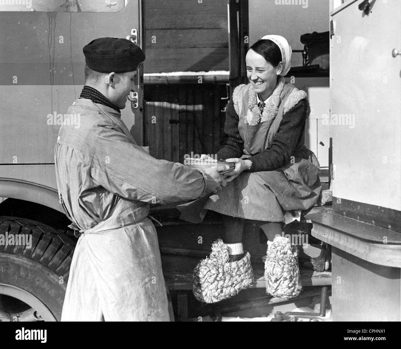 Krankenschwester des Deutschen Roten Kreuzes in Lodz 1940 Stockfoto