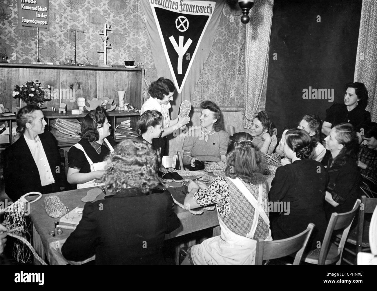 Workshop der Nazi-Frauenorganisation, 1943 Stockfoto