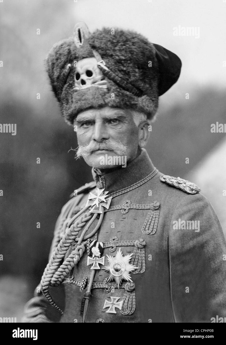 August von Mackensen in einem Husaren Uniform in den 1920er Jahren Stockfoto