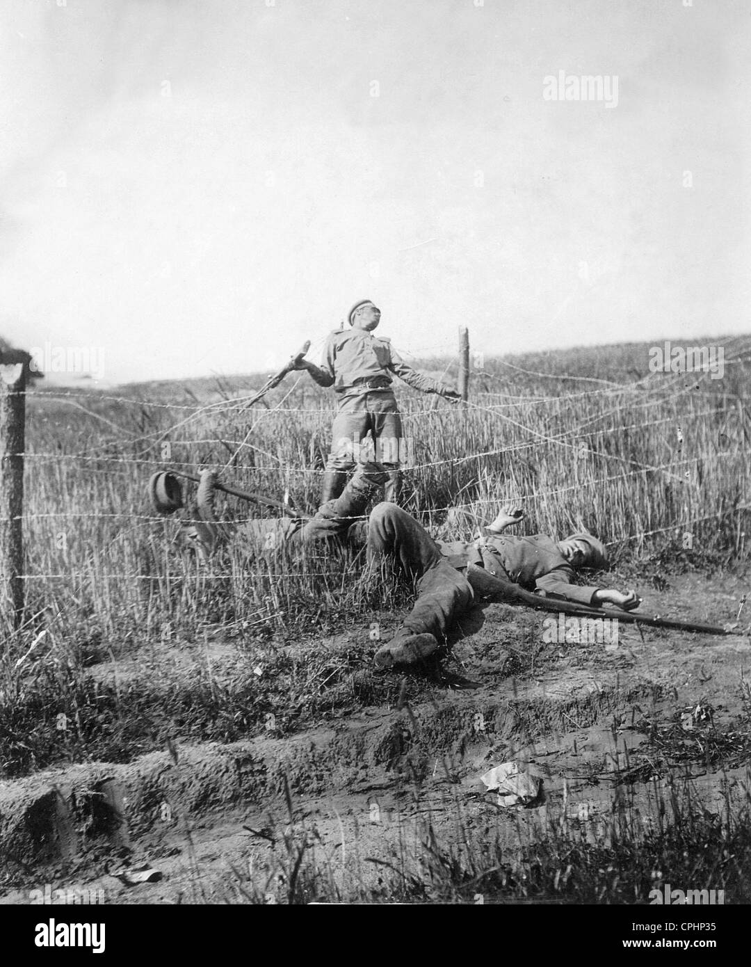 Russische Soldaten im ersten Weltkrieg, 1915 Stockfoto