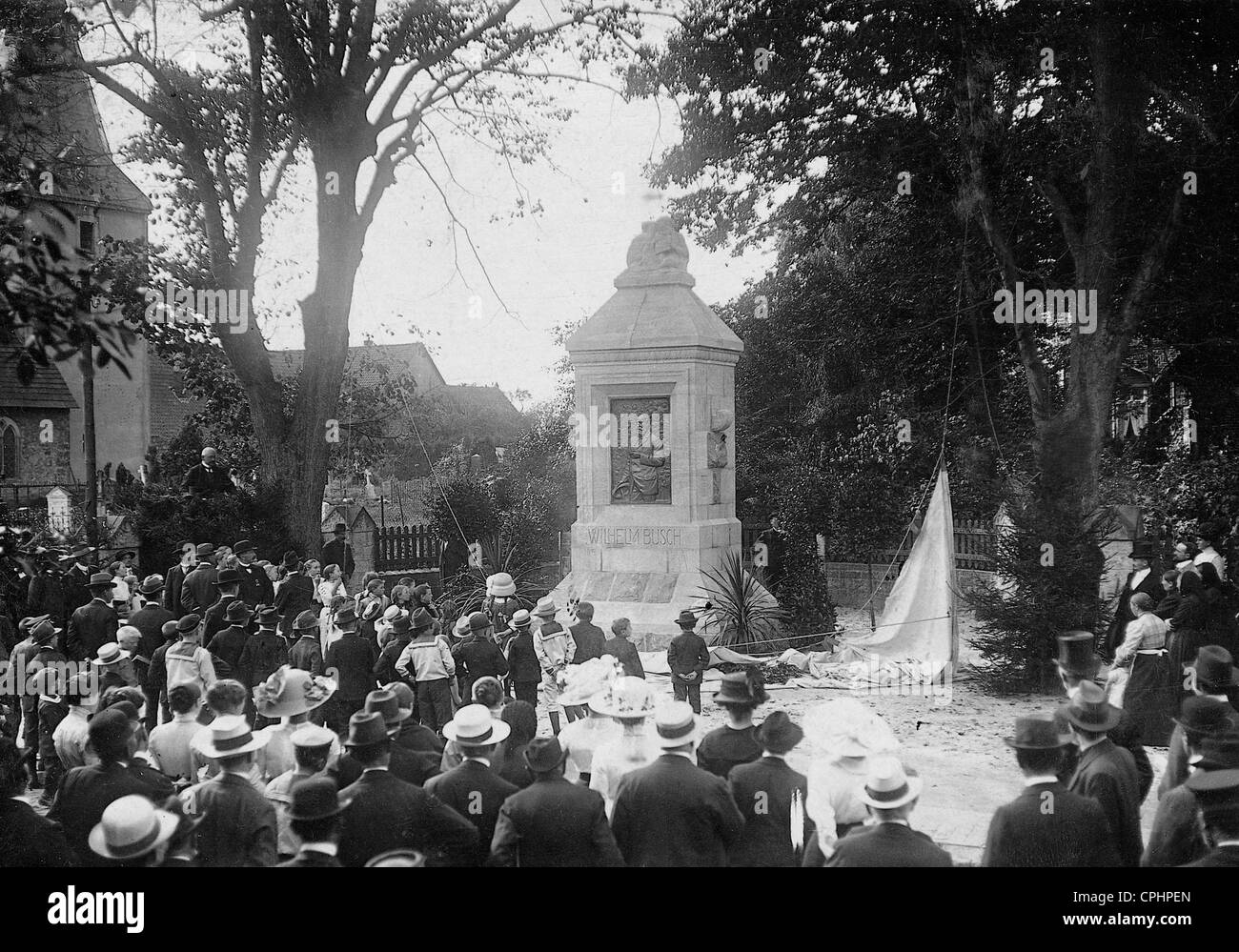 Einweihung des Denkmals Wilhelm Busch in Wiedensahl, 1913 Stockfoto