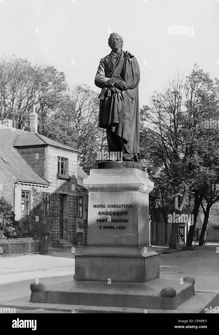 Hans Christian Andersen Memorial in Odense, 1930 Stockfoto