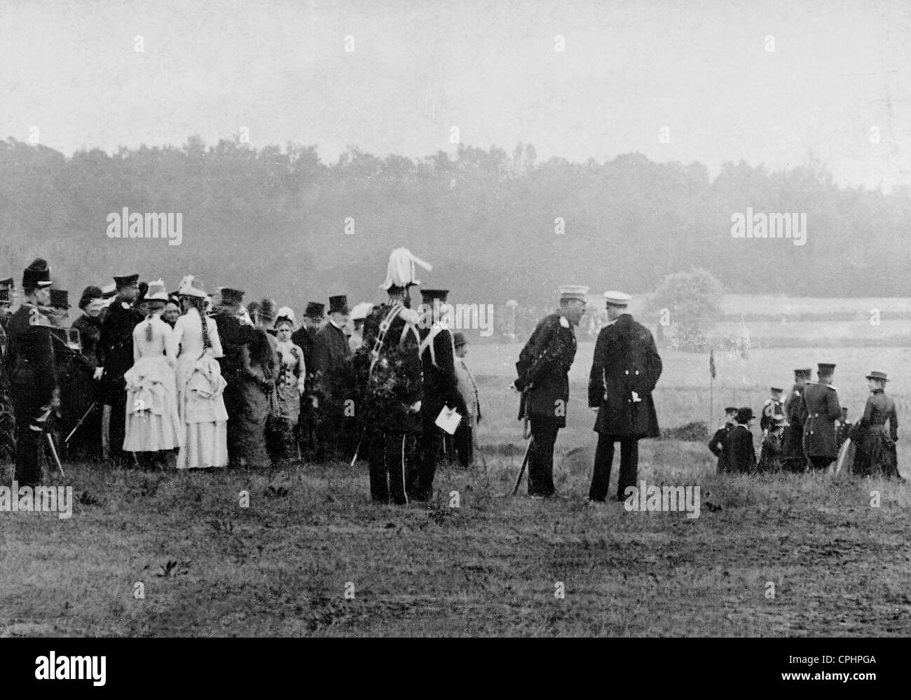 Kaiser Wilhelm i. und Kronprinz Friedrich von Preussen, 1886 Stockfoto