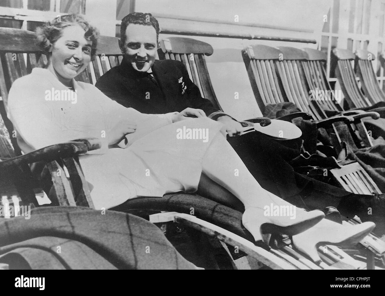 Thea Rasche und Richard Byrd, 1928 Stockfoto