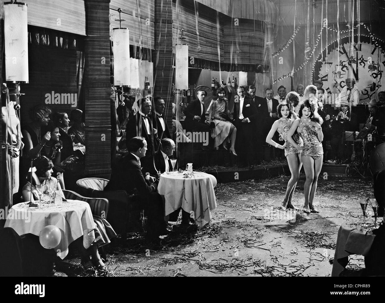New Year Eve Varieté-Show im Jahr 1928 in Berlin Stockfoto