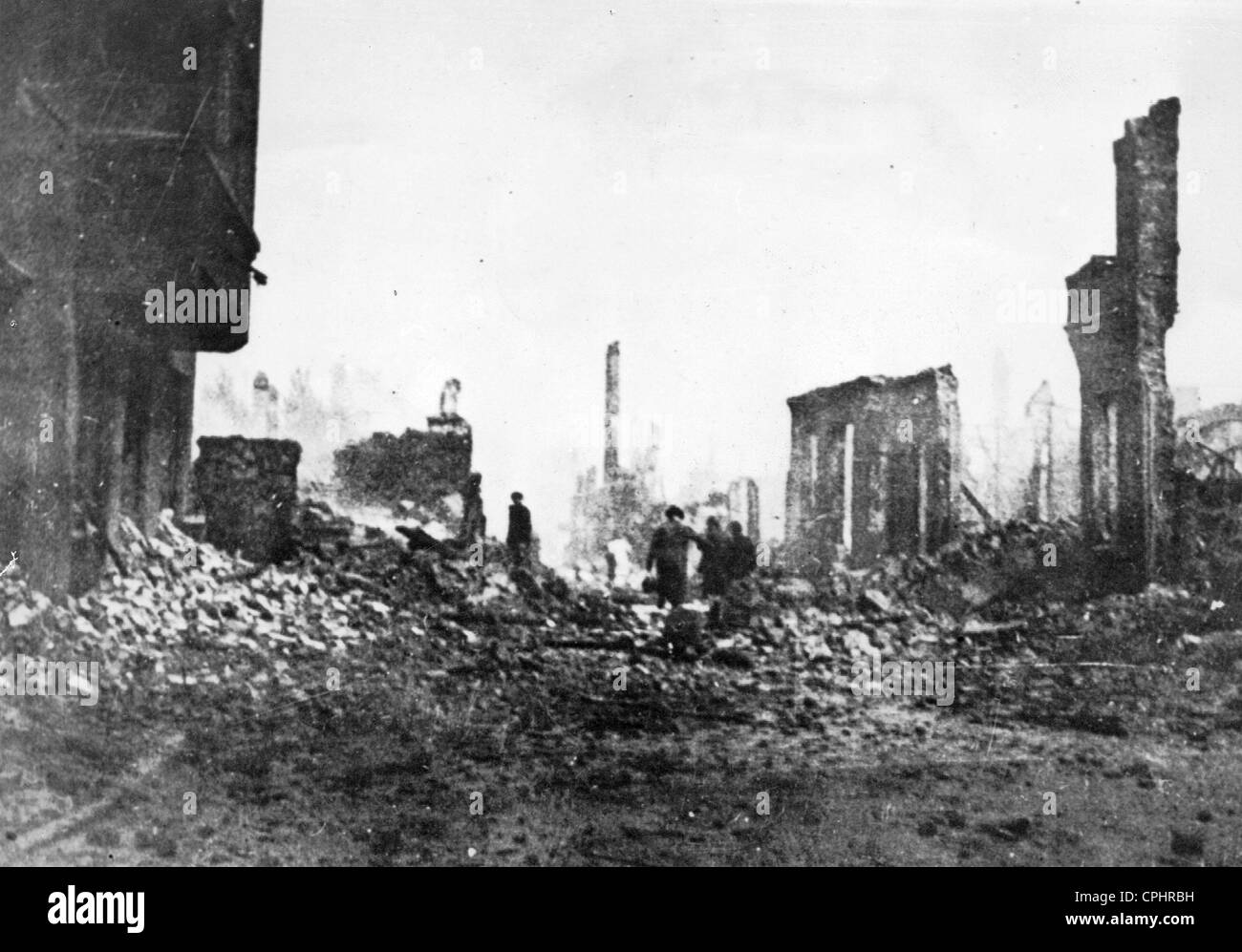 Zerstörung in Hamburg 1943 Stockfoto