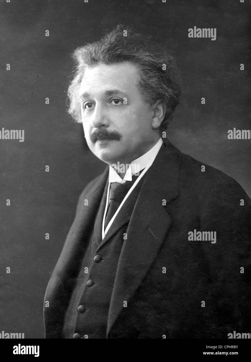 Deutscher Physiker und Gewinner des Nobelpreises (1921) Albert Einstein (1879-1955). Stockfoto