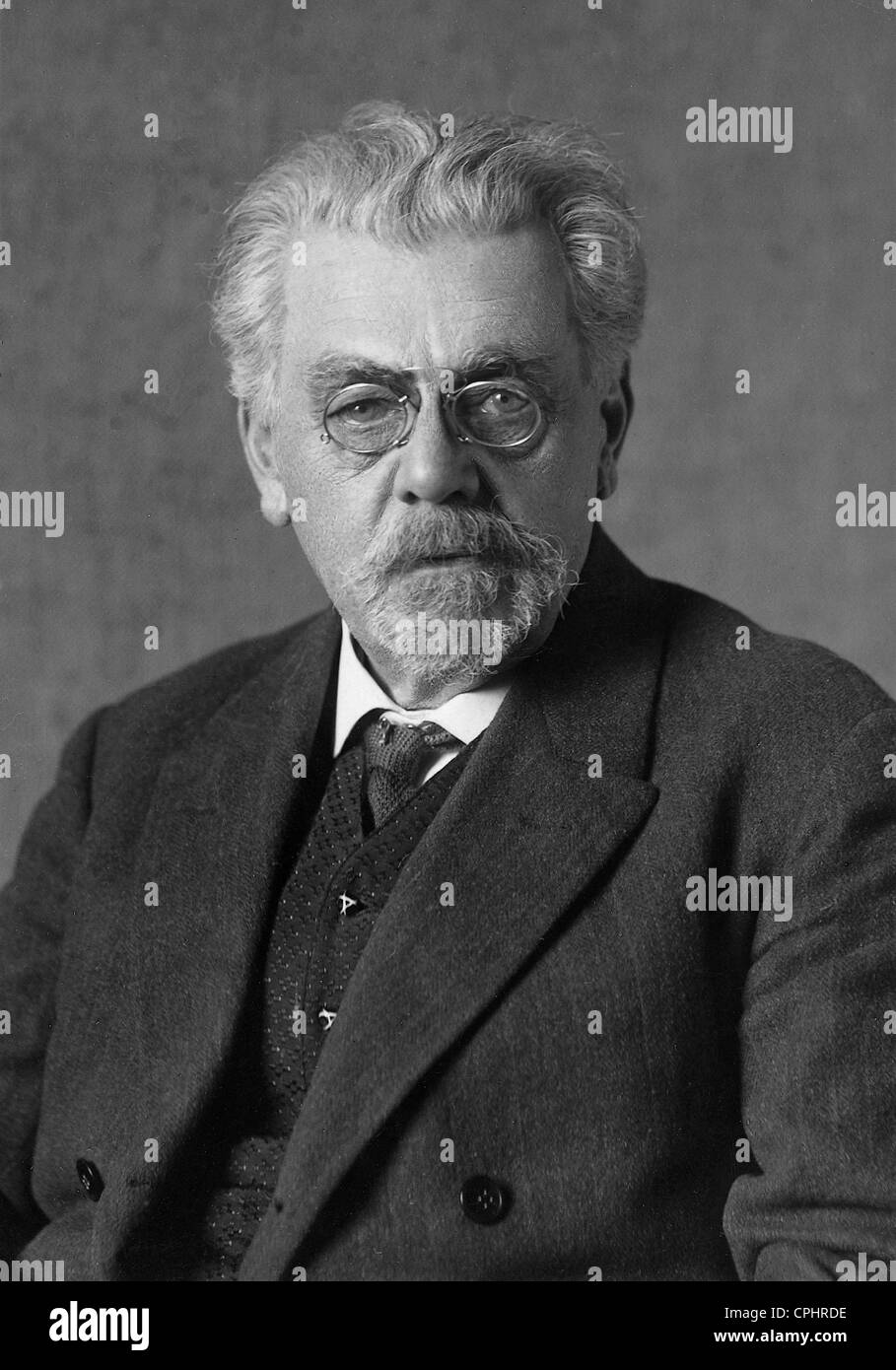 Deutscher Schriftsteller Ernst Ludwig von Wolzogen (1855-1934). Stockfoto