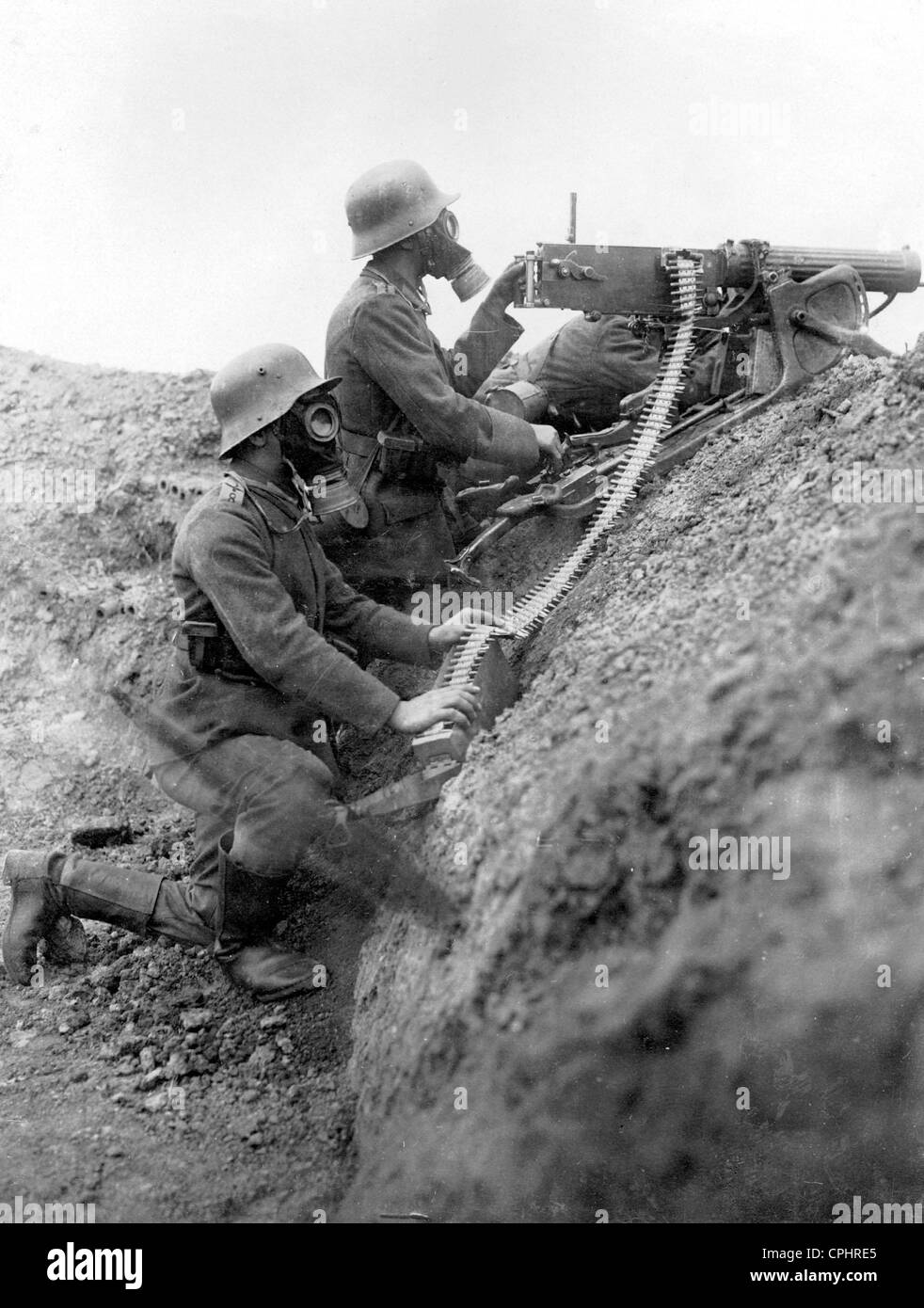 Chemische Kriegsführung an der Westfront im ersten Weltkrieg, 1918 Stockfoto