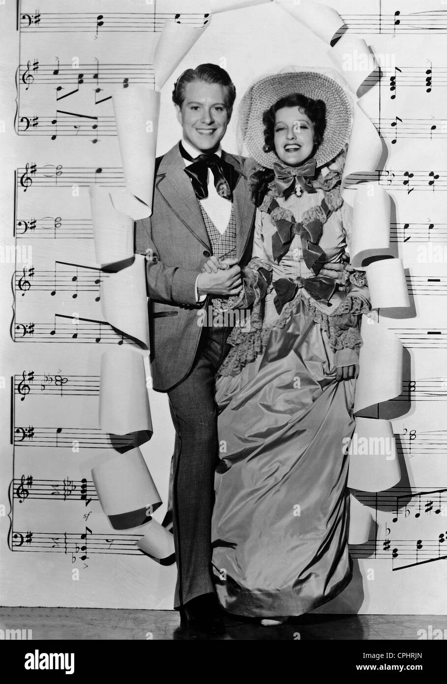 Nelson Eddy und Jeanette MacDonald im "Wonnemonat", 1937 Stockfoto