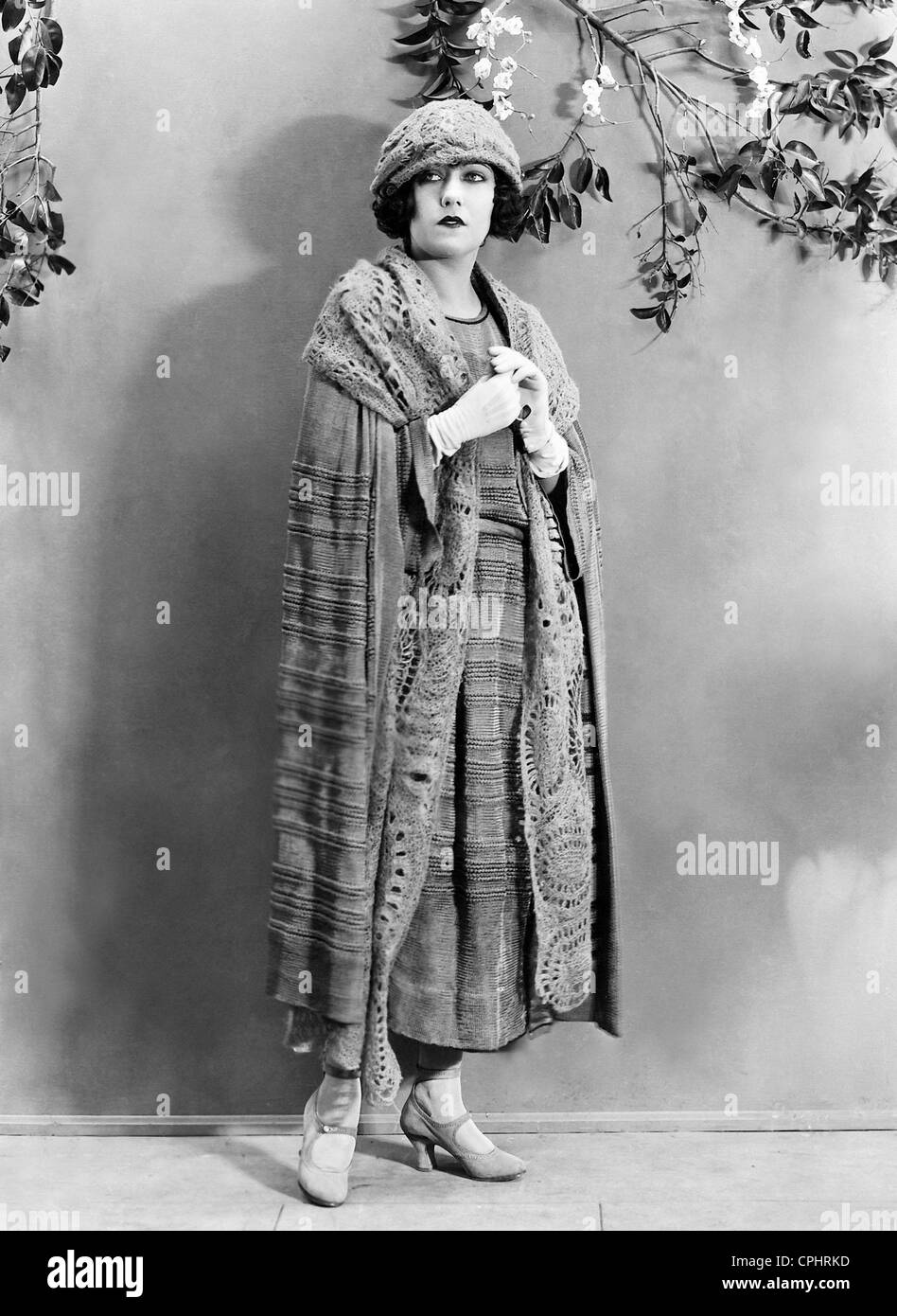 US-amerikanische Schauspielerin Gloria Swanson (1899-1983). Stockfoto