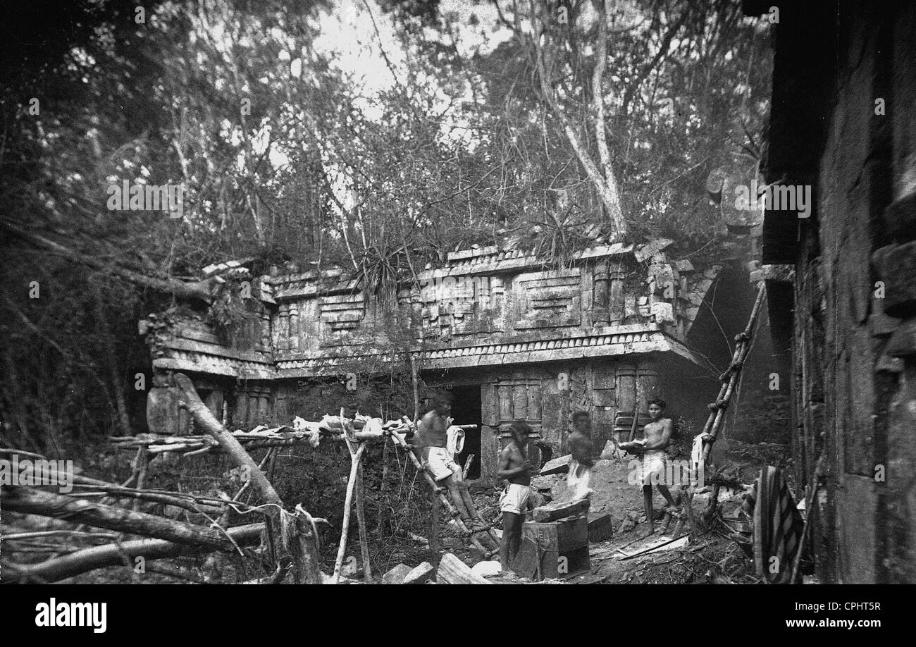 Maya-Ruinen in Labná, 1924 Stockfoto