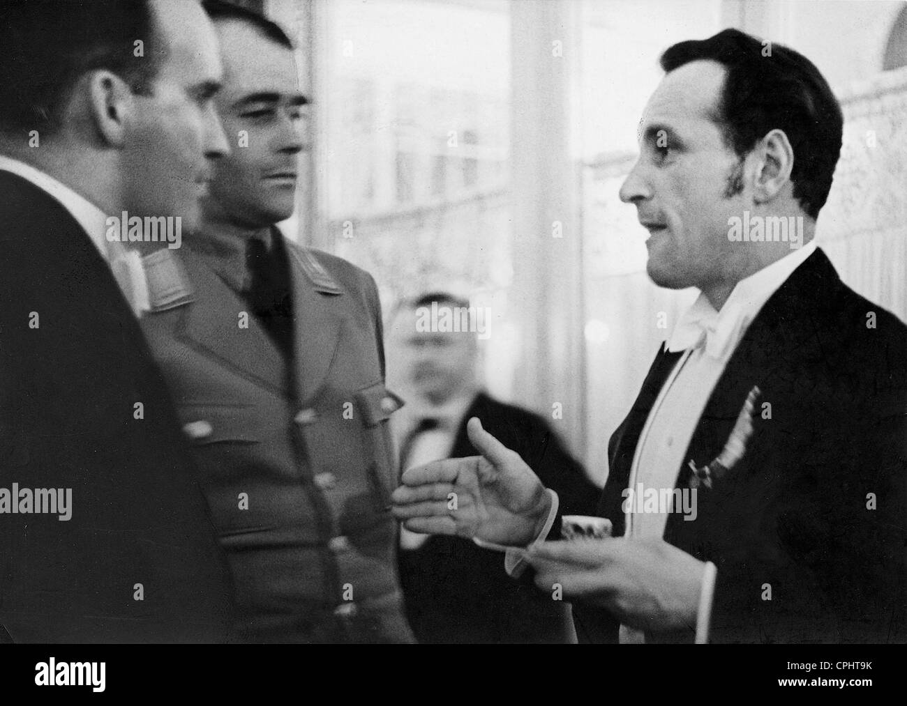 Luis Trenker und Albert Speer Stockfoto