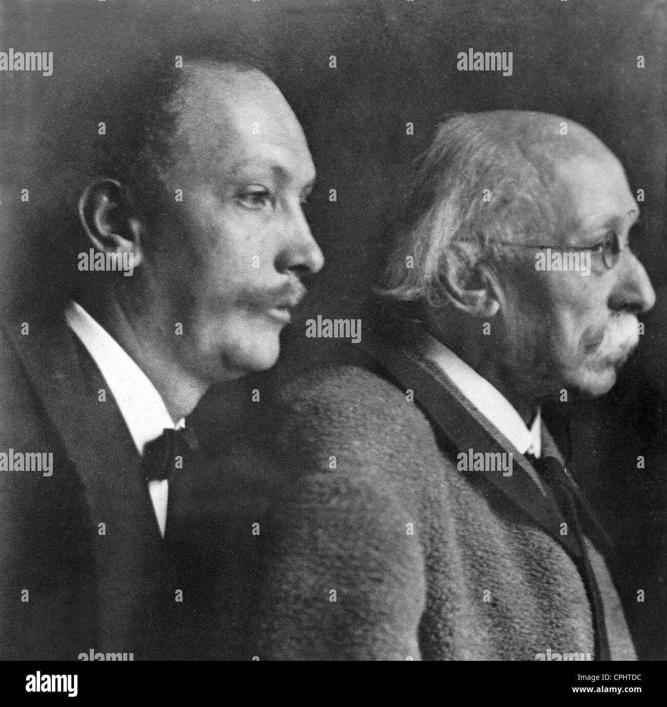 Richard Strauss mit seinem Vater Stockfoto