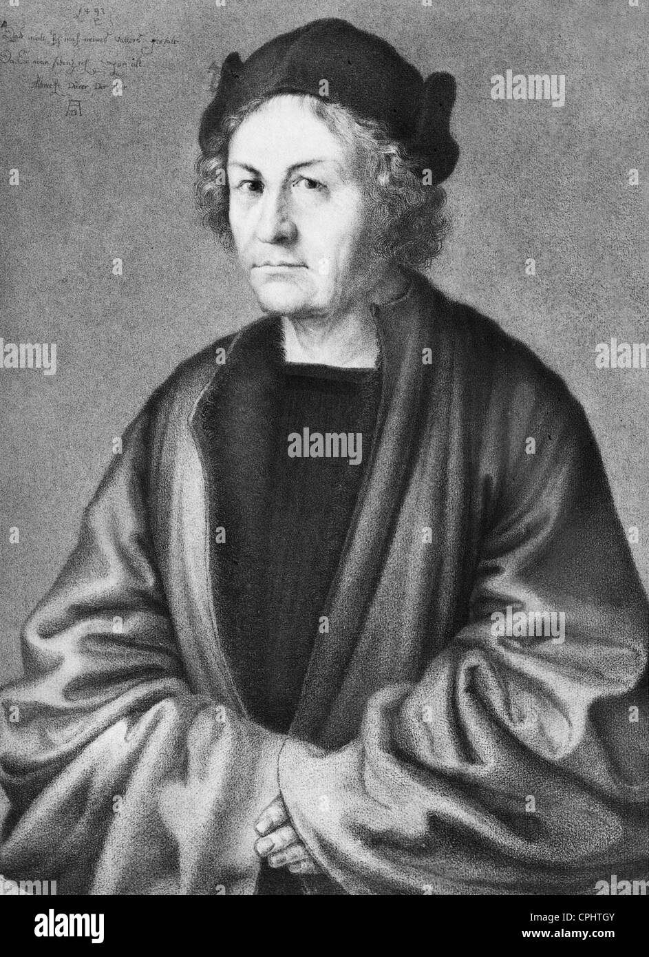 Albrecht DÃ¼rer sen., 1493 Stockfoto