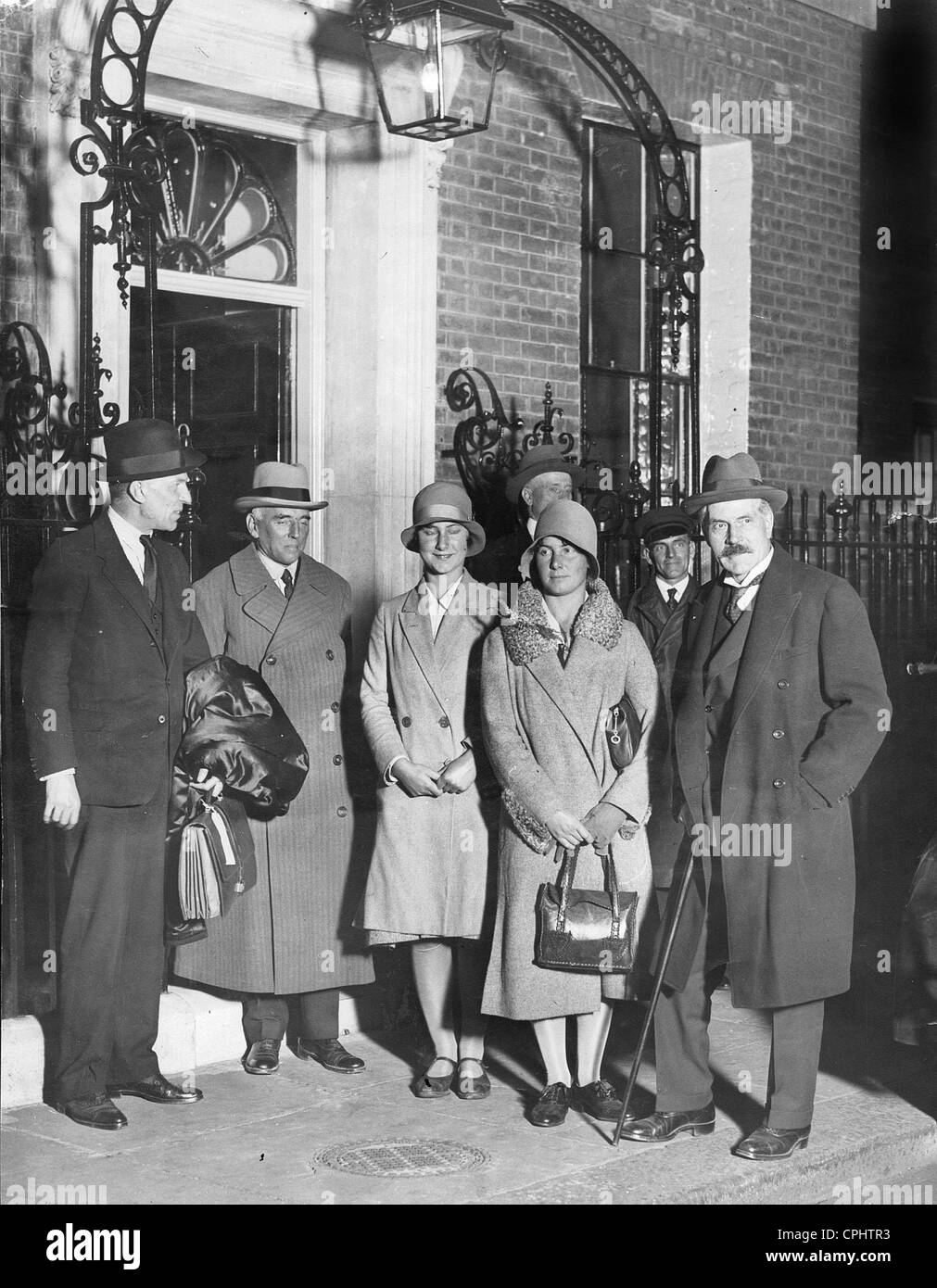Robert Vansittart, Herrn Arnold, Sheila, Ishbel und James Ramsay MacDonald, 1929 Stockfoto