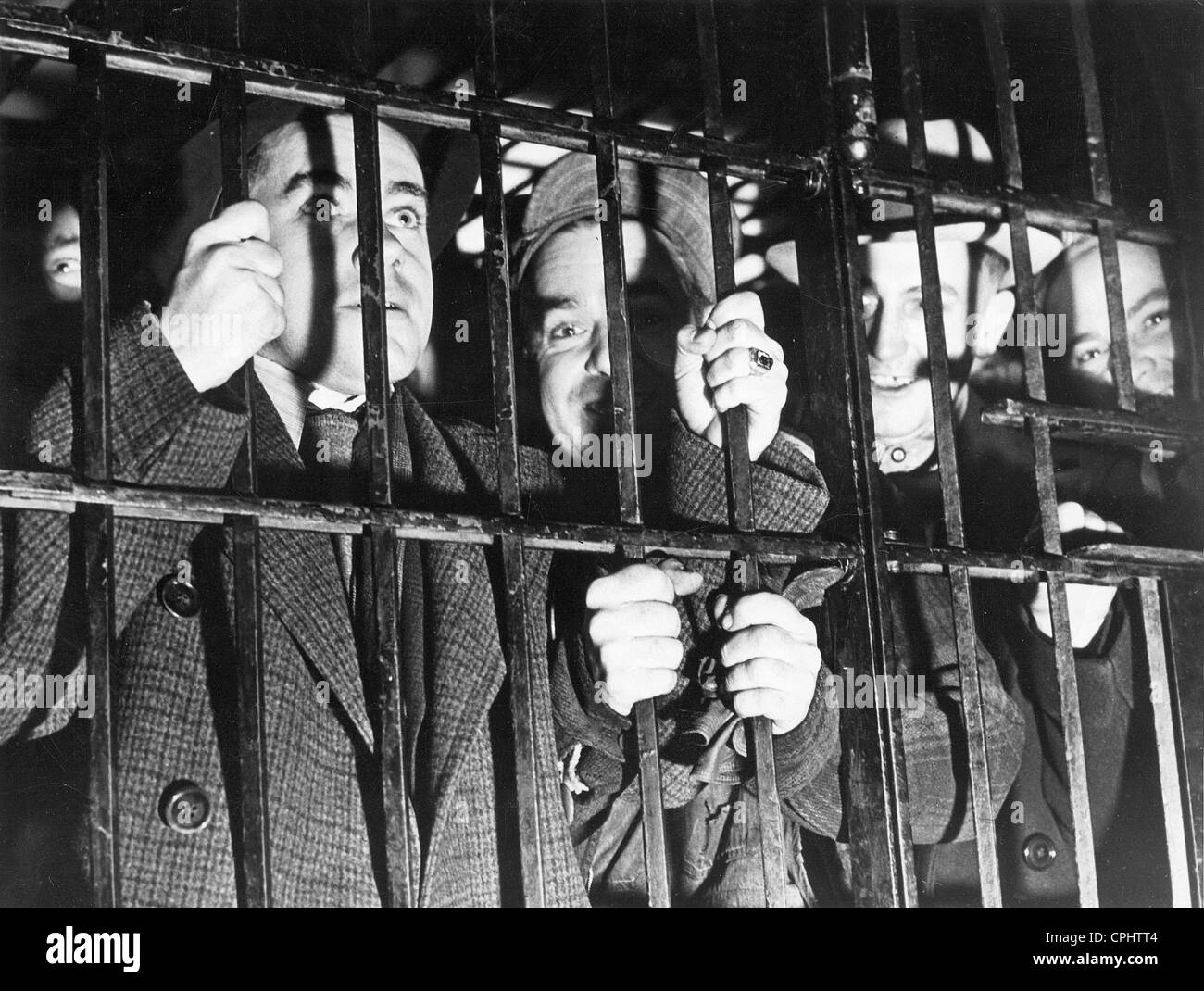 Verhaftet Arbeitnehmer während eines Streiks in Kansas City, 1937 Stockfoto