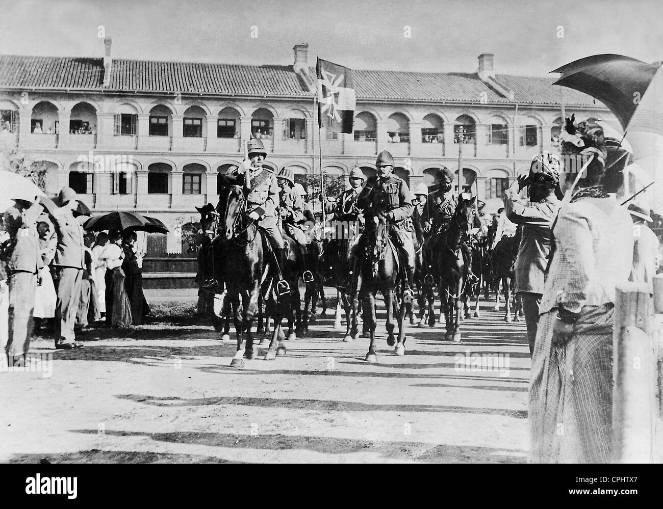 Alfred Graf von Waldersee in Shanghai, 1900 Stockfotografie Alamy