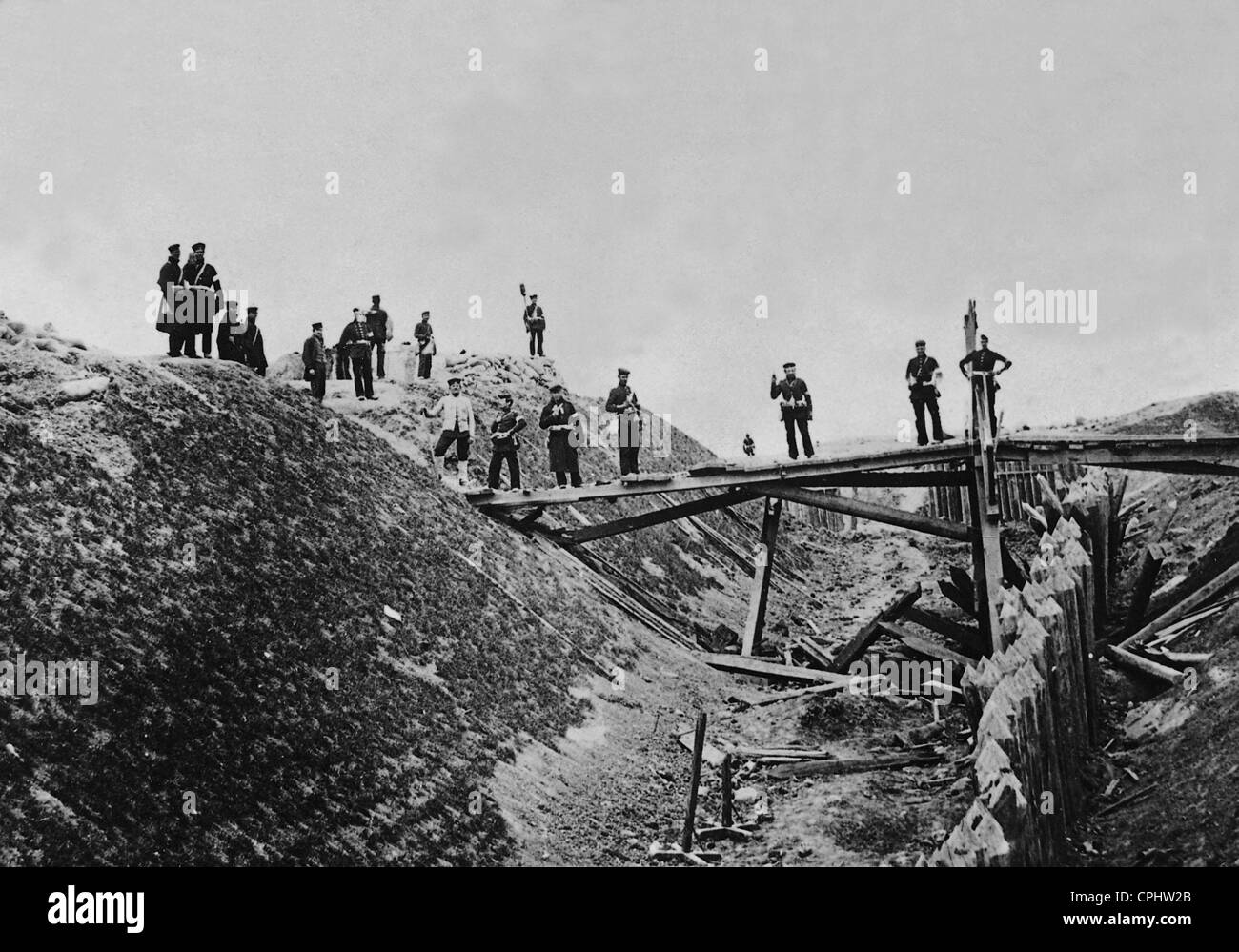 Sturm auf die Düppeler Schanzen 1864 Stockfoto