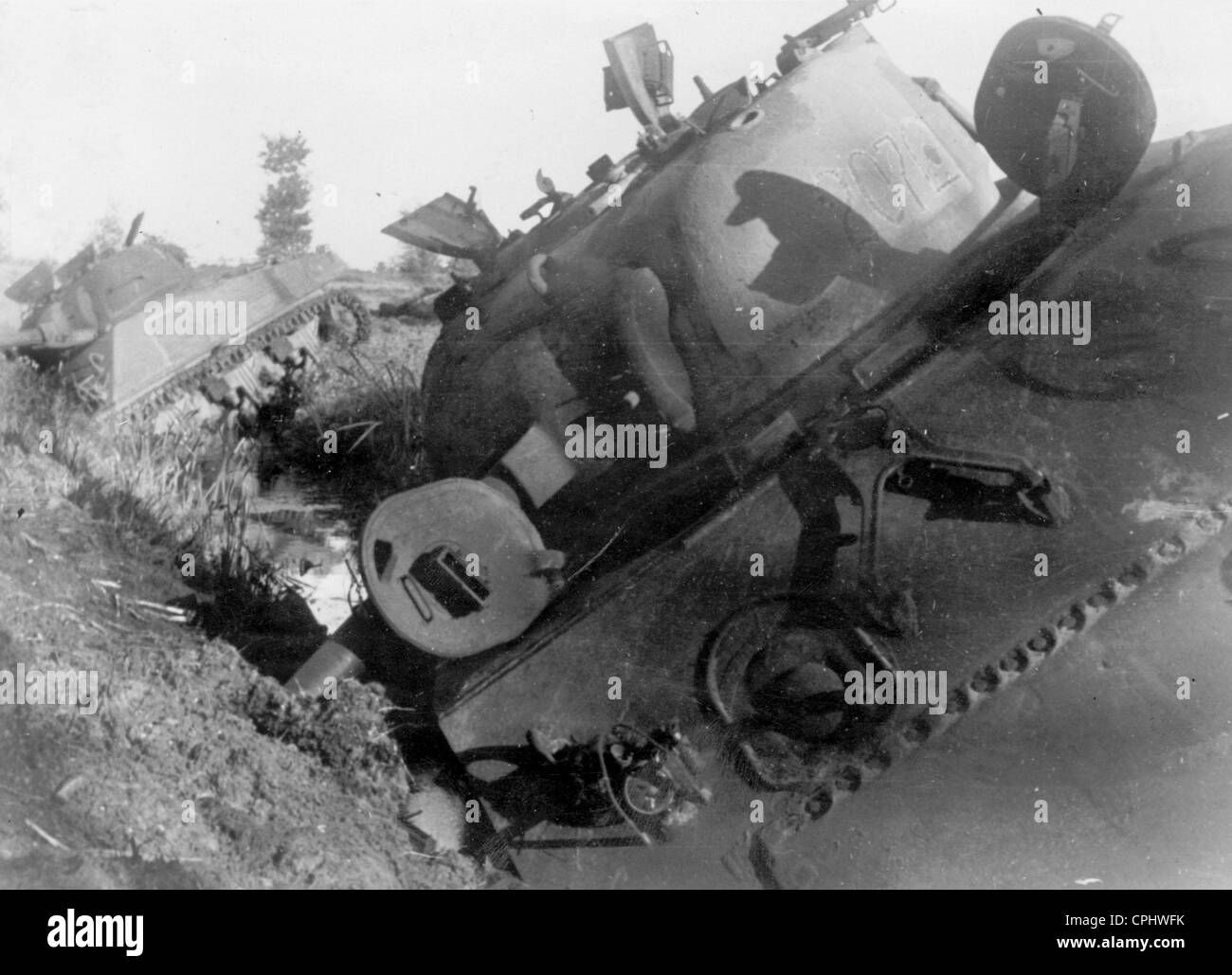 Amerikanische produziert russische Panzer, 1944 Stockfoto