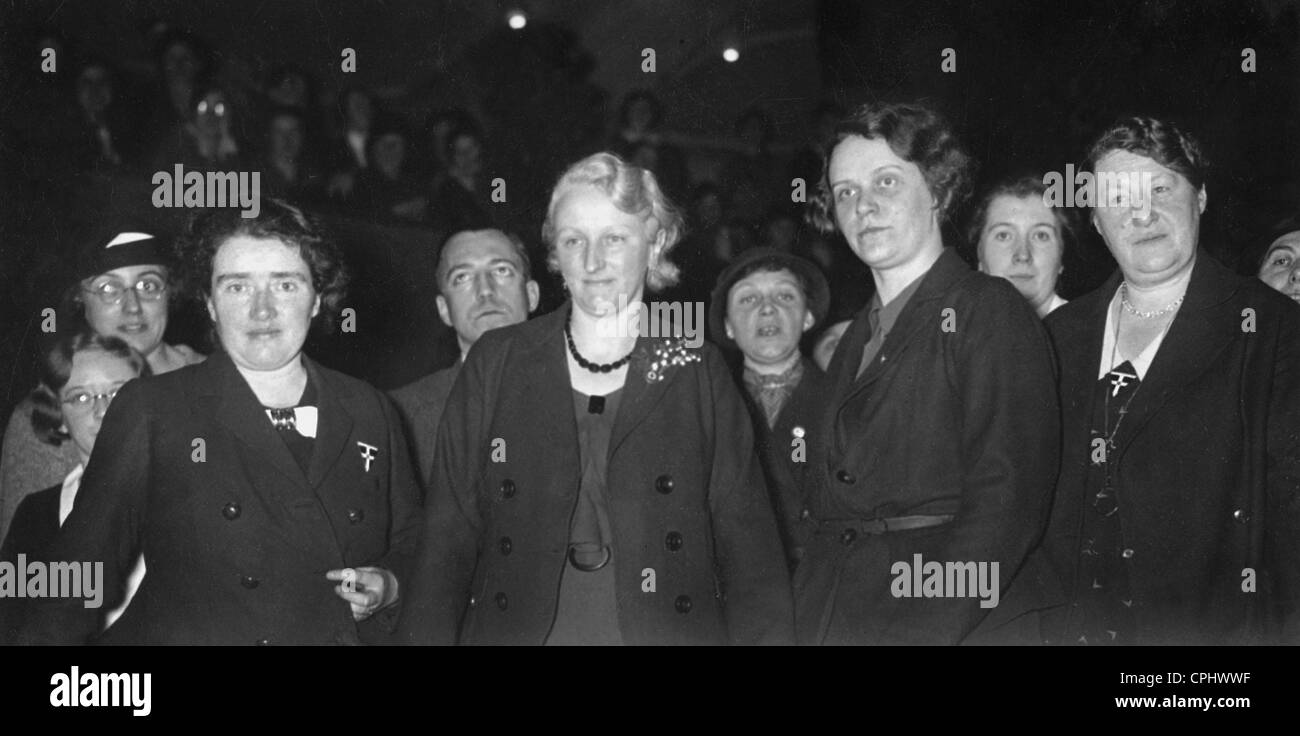 NS Frauenorganisation in der Sporthalle Stockfoto