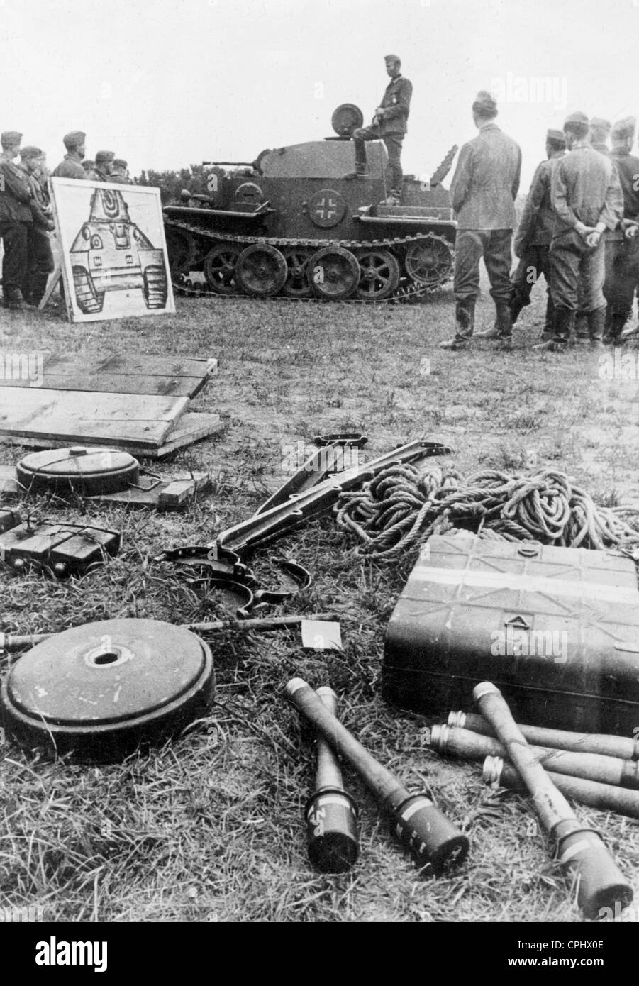 Training für Anti-Tank, 1943 Stockfoto