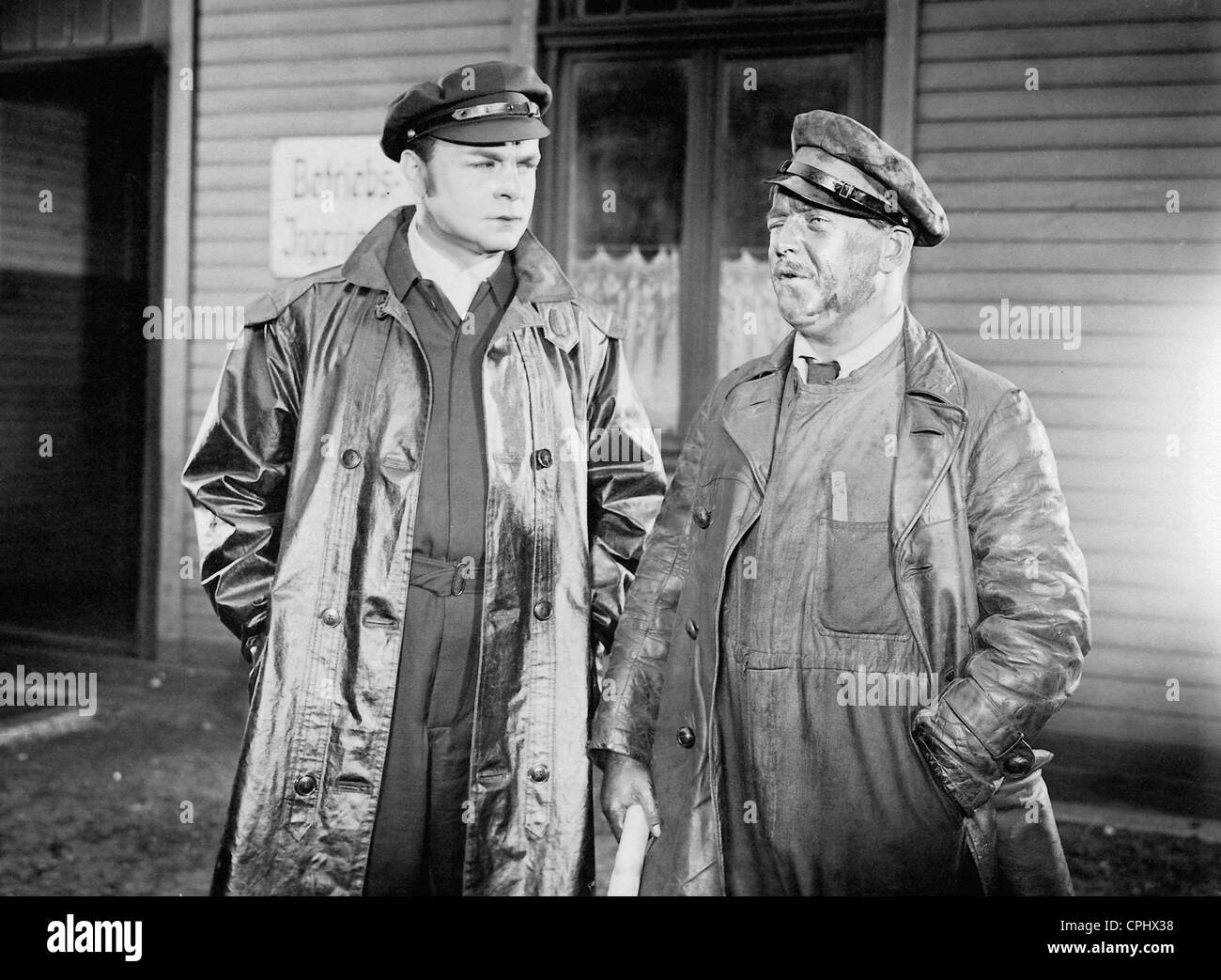 Paul Hartmann Und Hermann Speelmans in "f.p. 1, 1932 antwortet nicht" Stockfoto