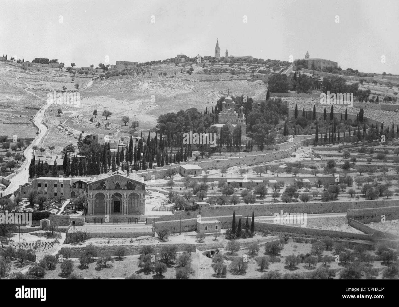 Garten von Gethsemane und Olberg, 1938 Stockfoto