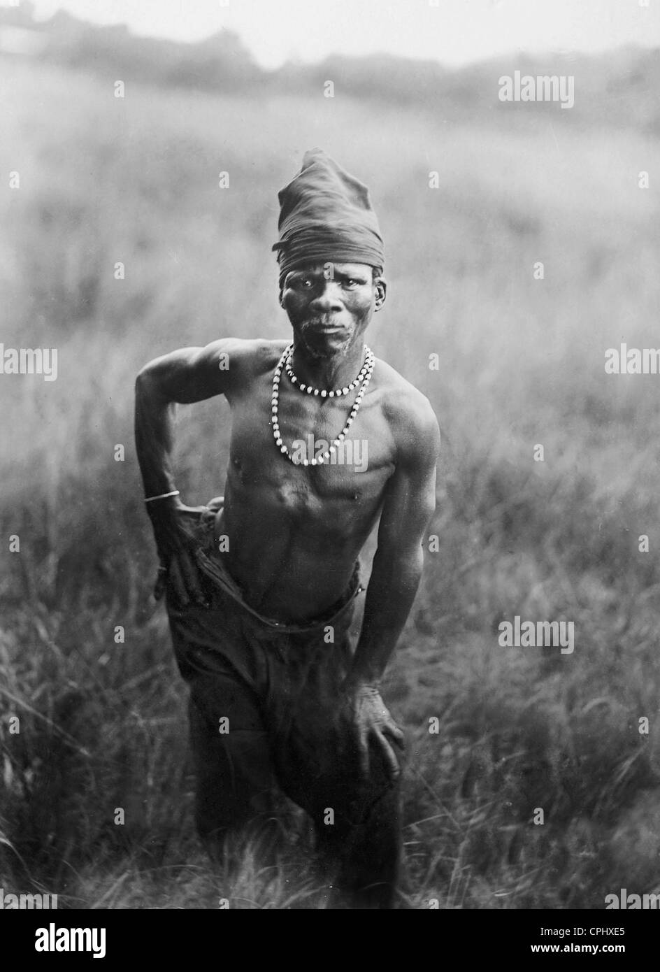 Buschmänner in Südafrika, 1910 Stockfoto
