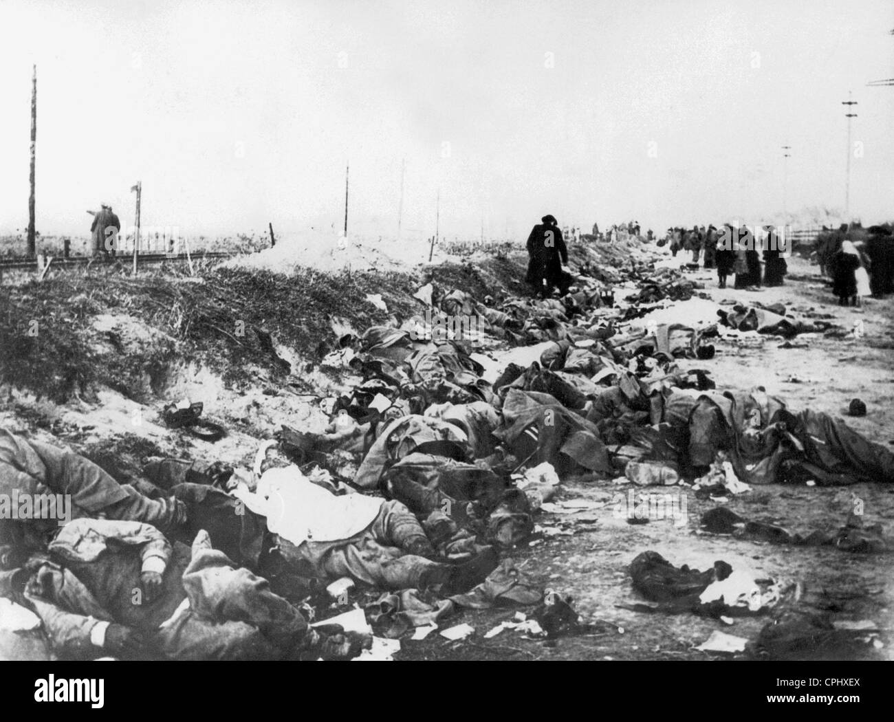 Rumänische Soldaten getötet in Brasov (Kronstadt), 1916 Stockfoto