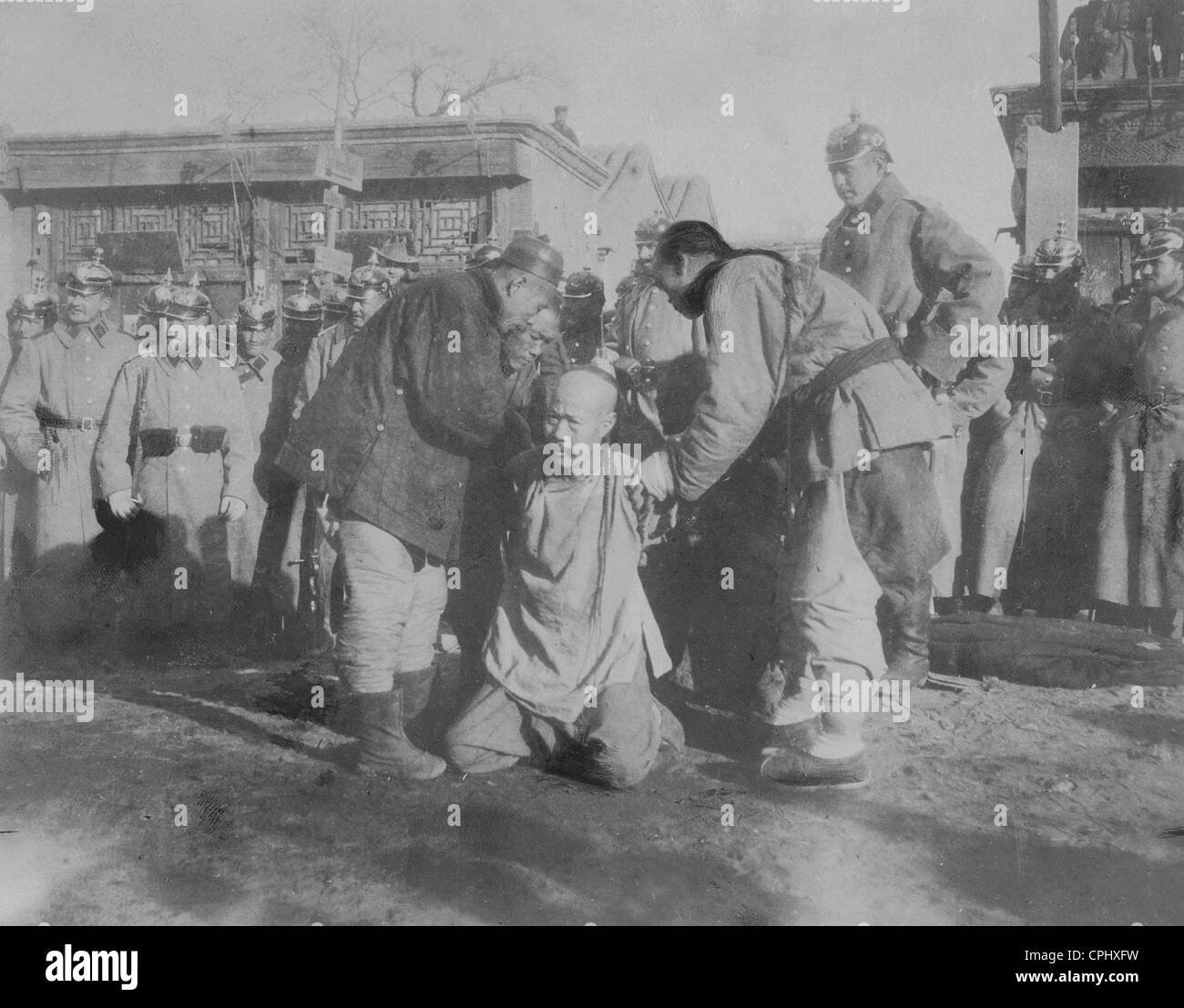 Hinrichtungen während des Boxeraufstands 1900 Stockfoto