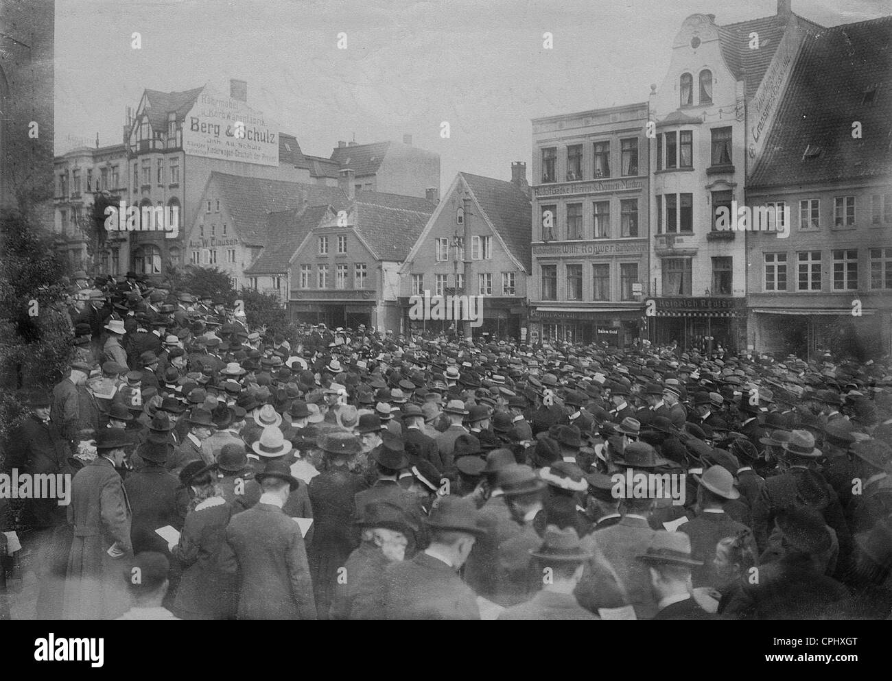 Manifestation des Schleswig-Holstein-Verbands in Flensburg, 1919 Stockfoto