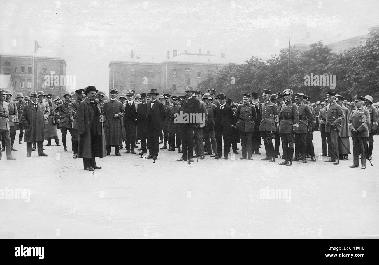 Friedrich Ebert und Gustav Noske in München, 1919 Stockfoto