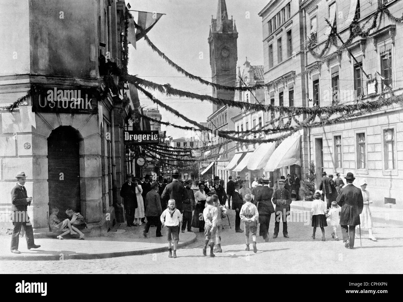 Marienwerder am Tag des Referendums, 1920 Stockfoto