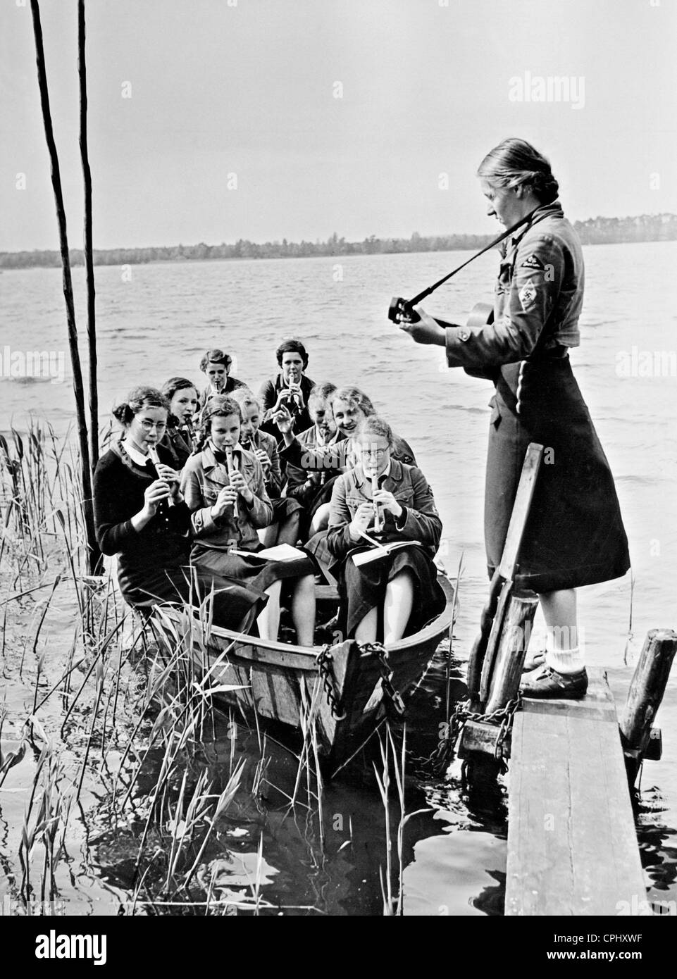BDM-Mädchen in der Pfingst-Camp, 1939 Stockfoto