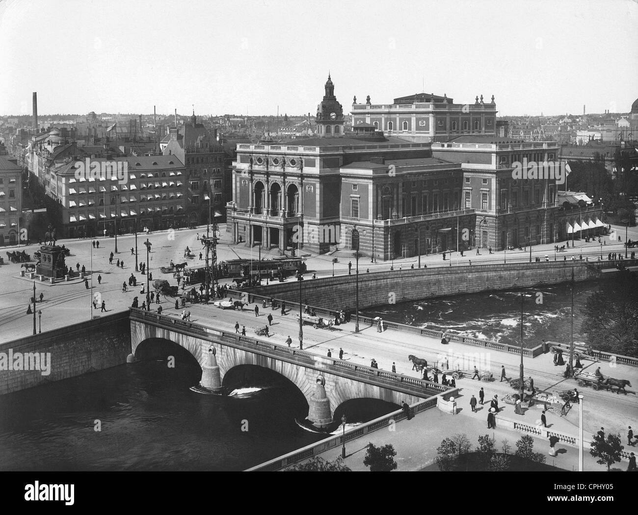 Der Königlichen Oper in Stockholm, 1909 Stockfoto
