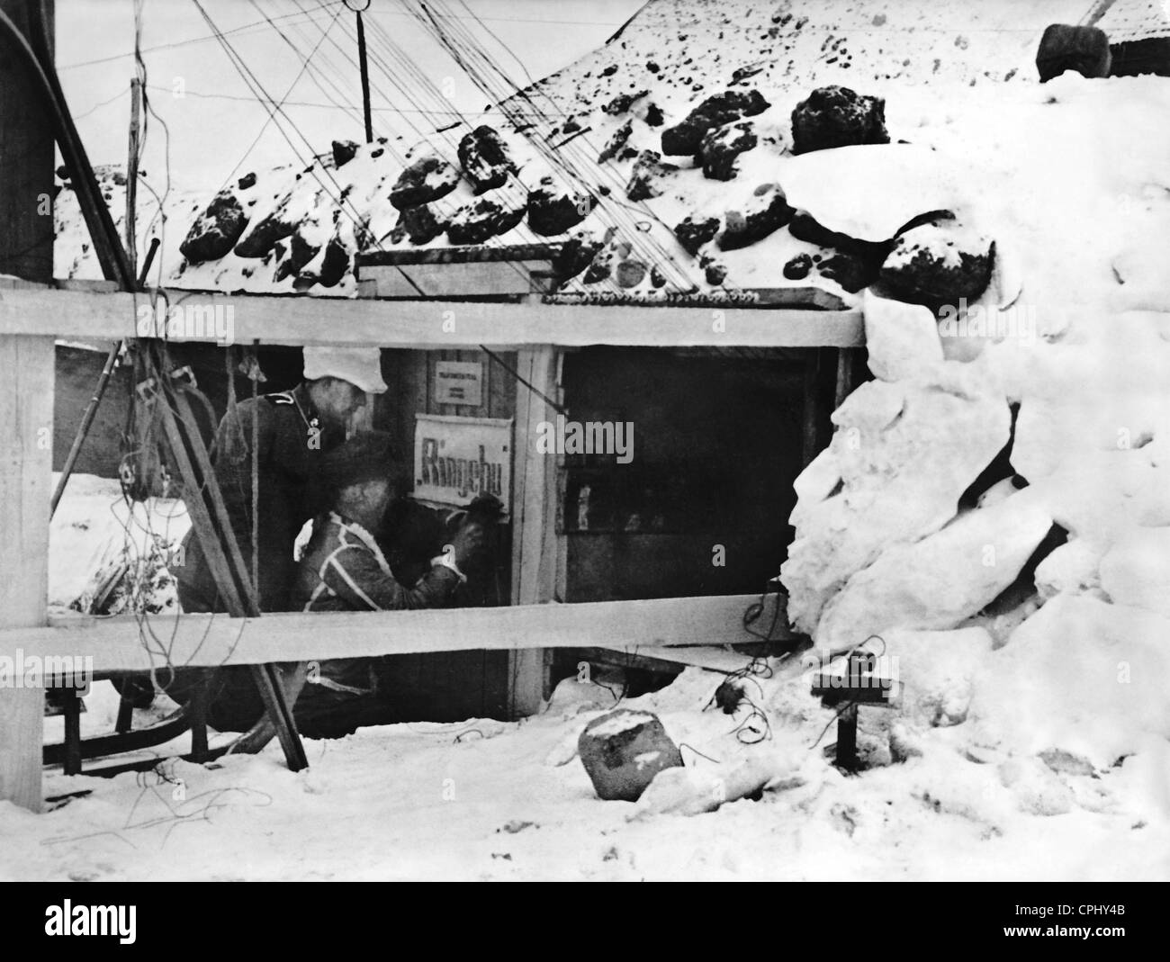 Norwegische Freiwillige der Waffen-SS an der Ostfront Stockfoto